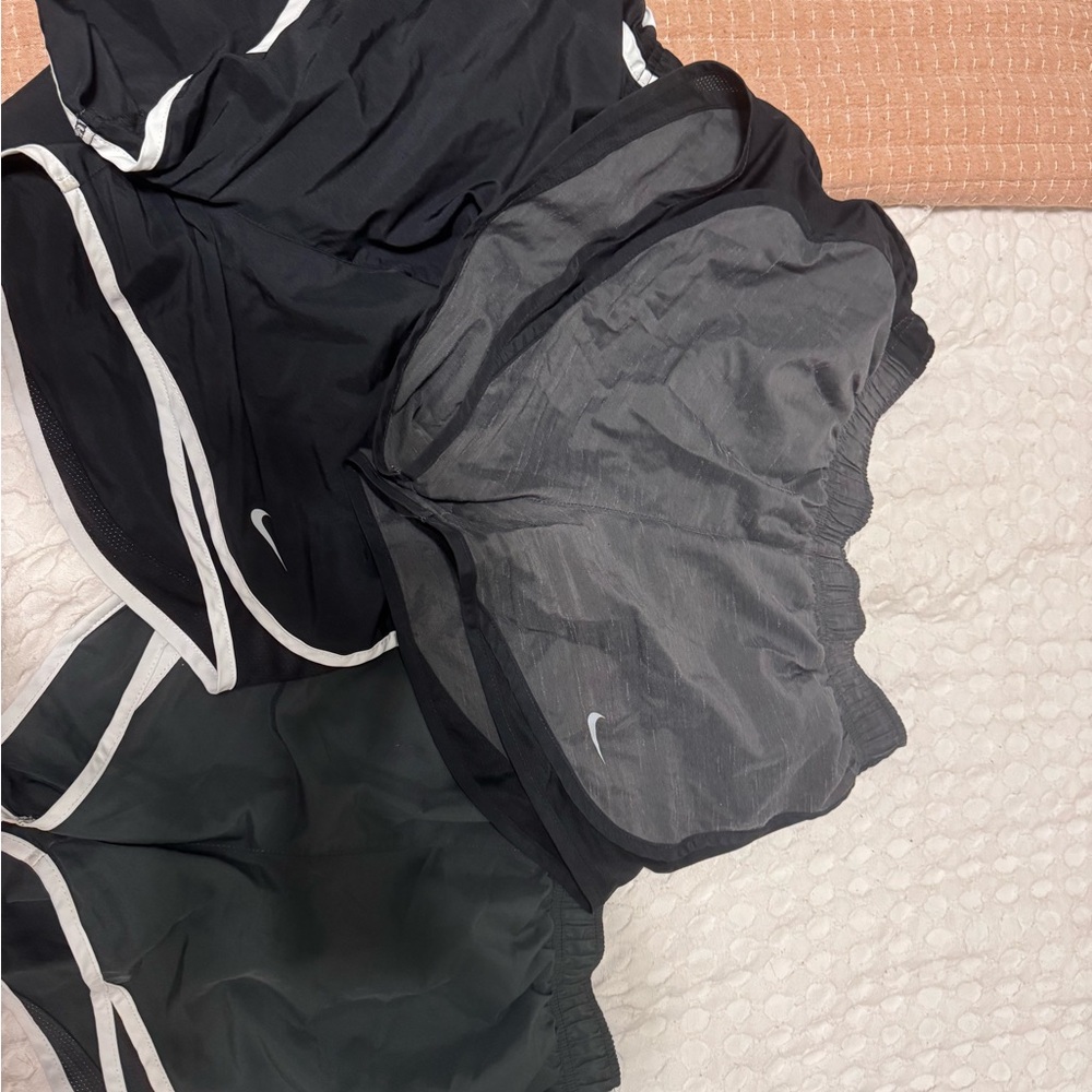 Nike Black and Gray Sports Shorts